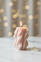 Twisted Swirl Sculptural Candlecreare