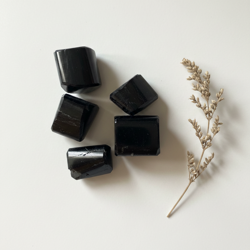 Black Tourmaline Tumble (50 Gms)