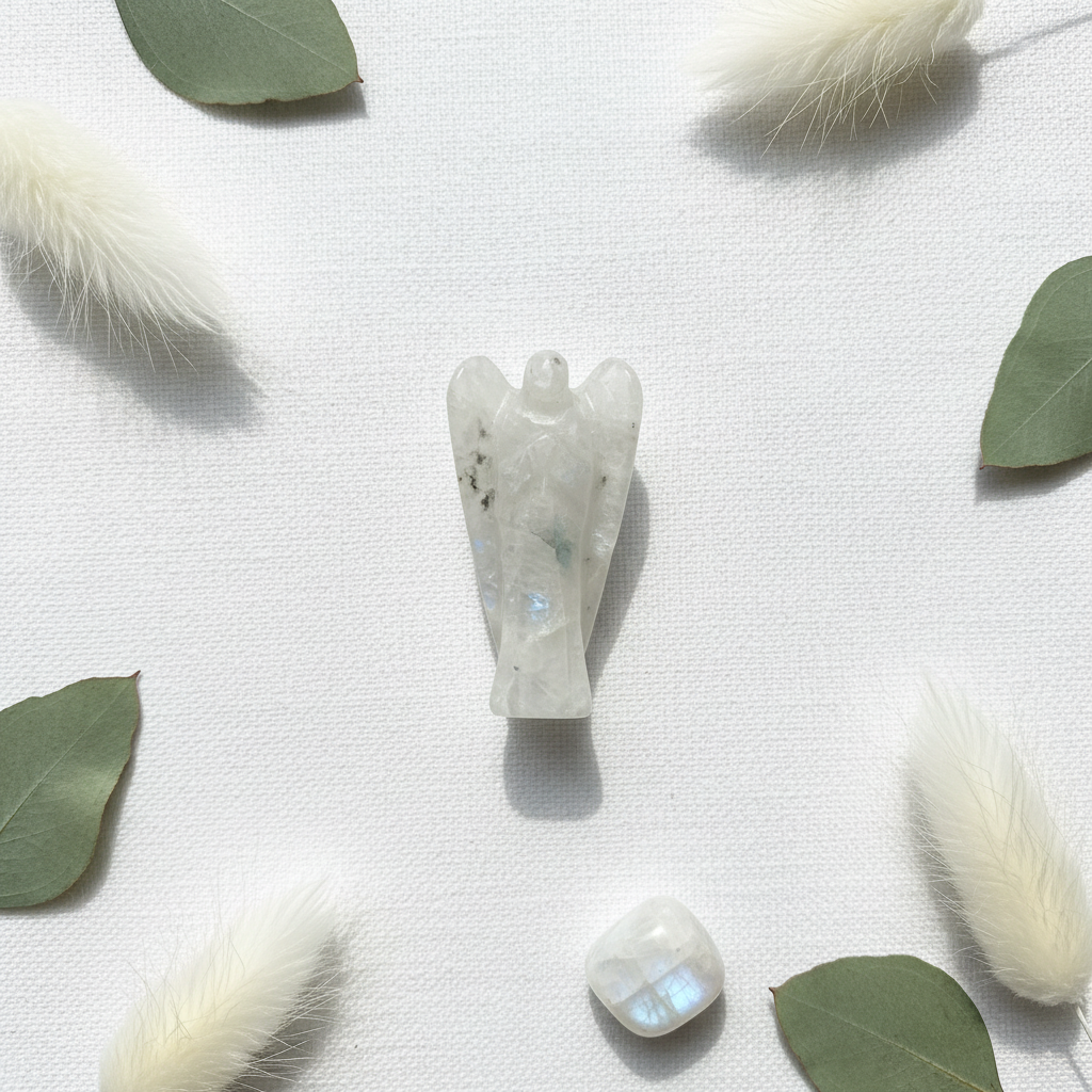 Rainbow Moonstone Crystal Angel