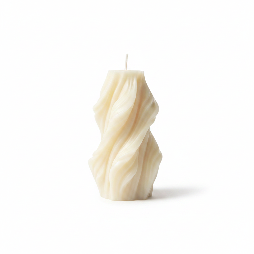 Twisted Swirl Sculptural Candlecreare