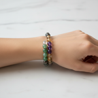 Health & Wealth Crystal Bracelet (Lighter beads combo)