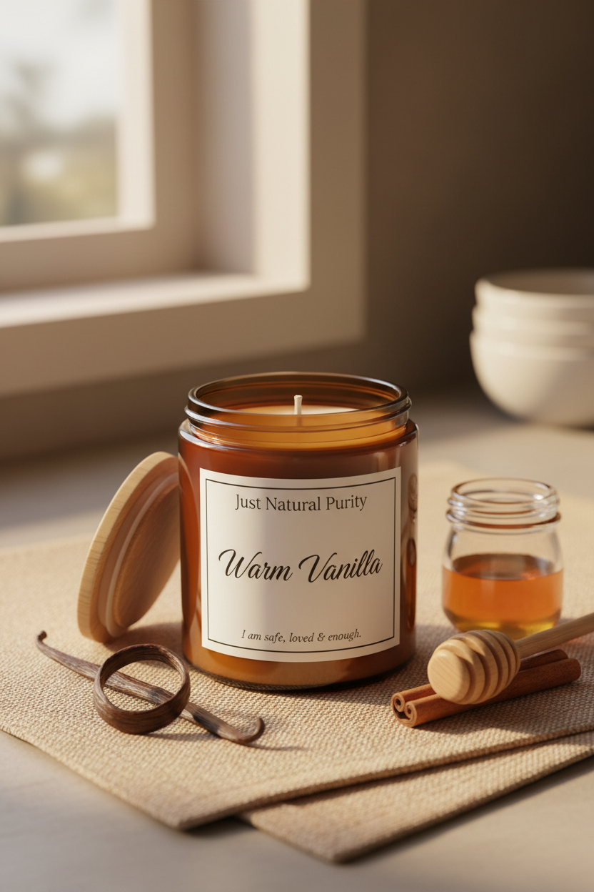 Warm Vanilla — Scented Soy Candle