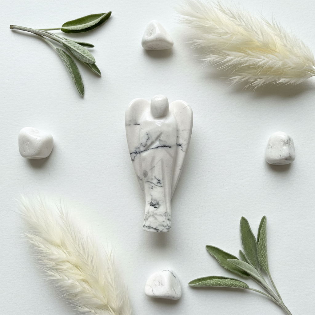 Howlite Angel | 3 Inch