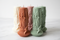 Carved Artistic Pillar Candle (2 Pcs)