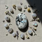 Rainbow Moonstone Palm Stone