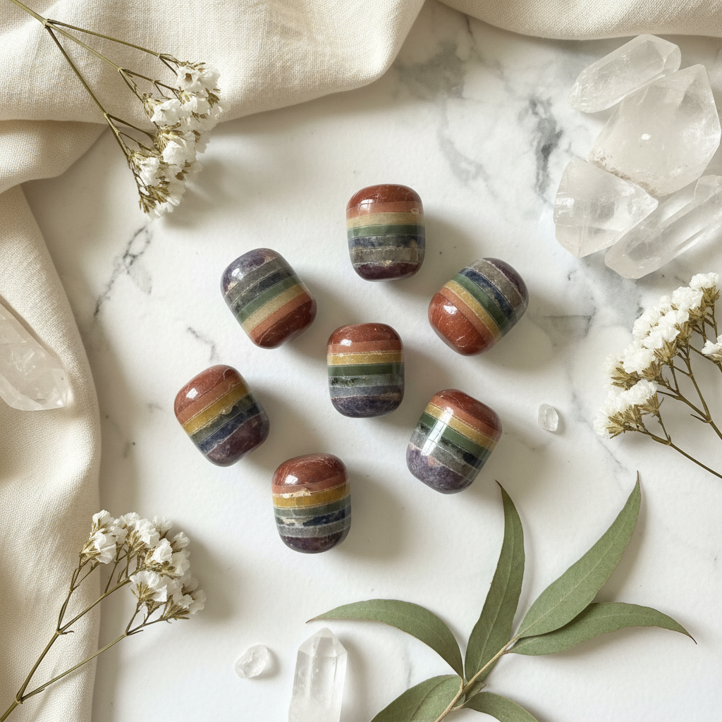 7 Chakra Tumbles (1 pc)