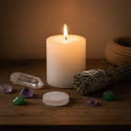 Selenite Flower of Life Disc