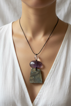 Celestial Trinity Crystal Pendant