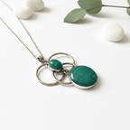 Green Amazonite Pendant Necklace