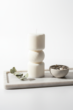 Sculptural Three-Tier Candle
