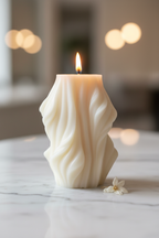 Twisted Swirl Sculptural Candlecreare