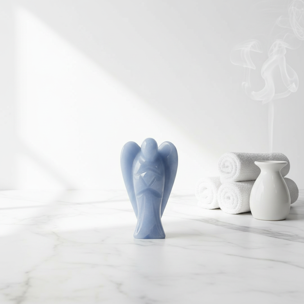 Angelite Angel | 1 Inch Pocket Angel