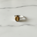 Tiger's Eye Crystal Ring — Adjustable