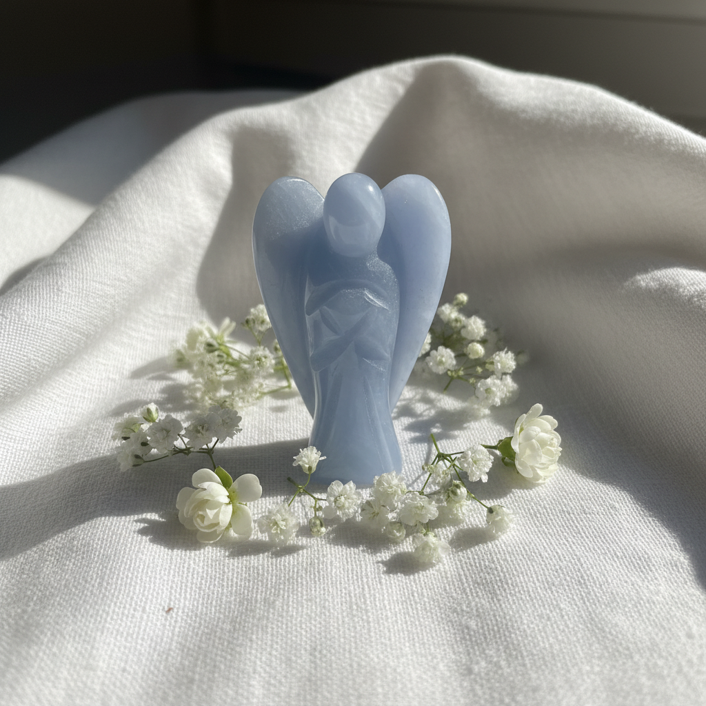 Angelite Angel | 1 Inch Pocket Angel