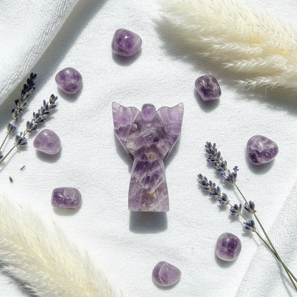 Amethyst Angel with Wings | 3 Inch