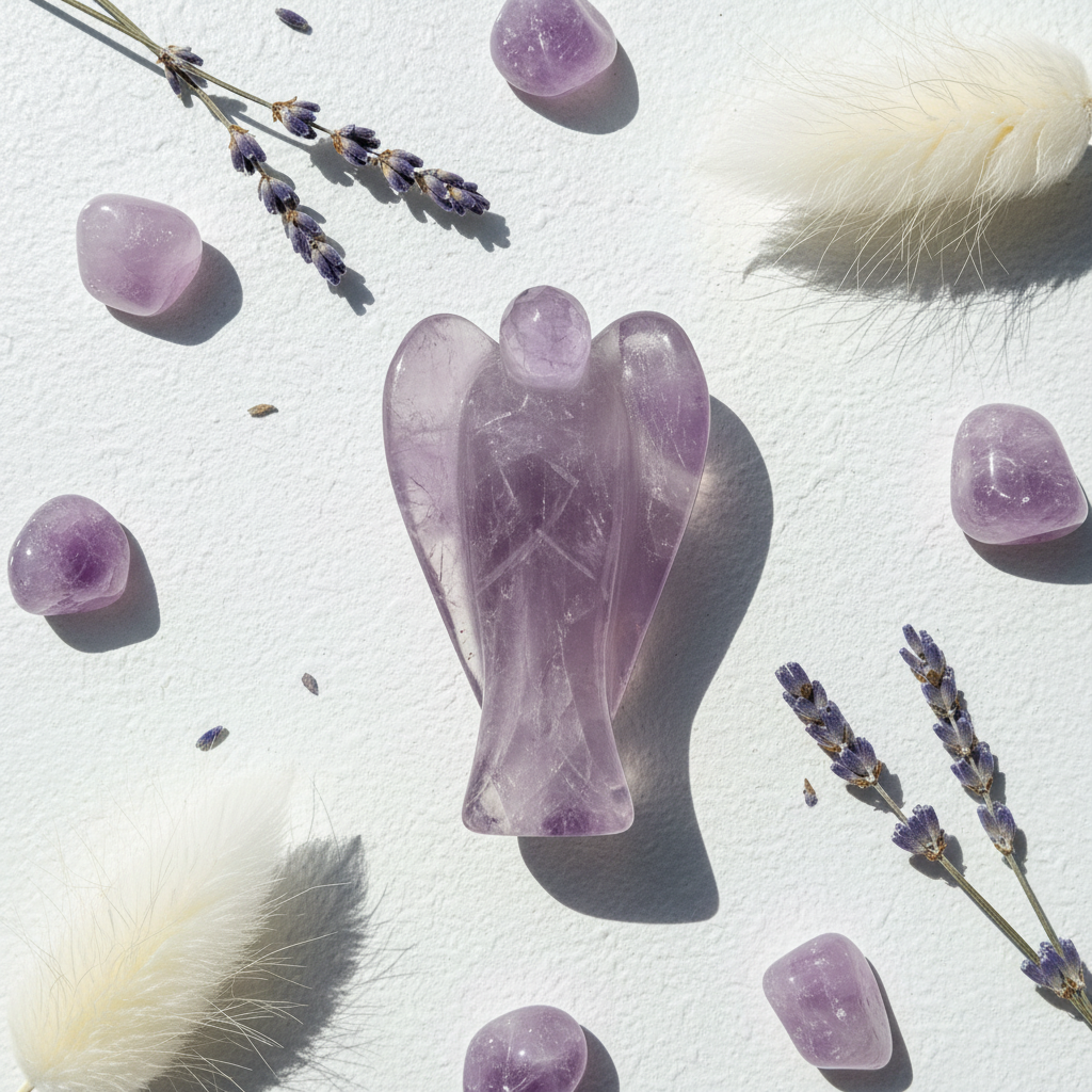 Amethyst Crystal Angel | 3 Inch