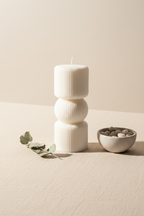 Sculptural Three-Tier Candle