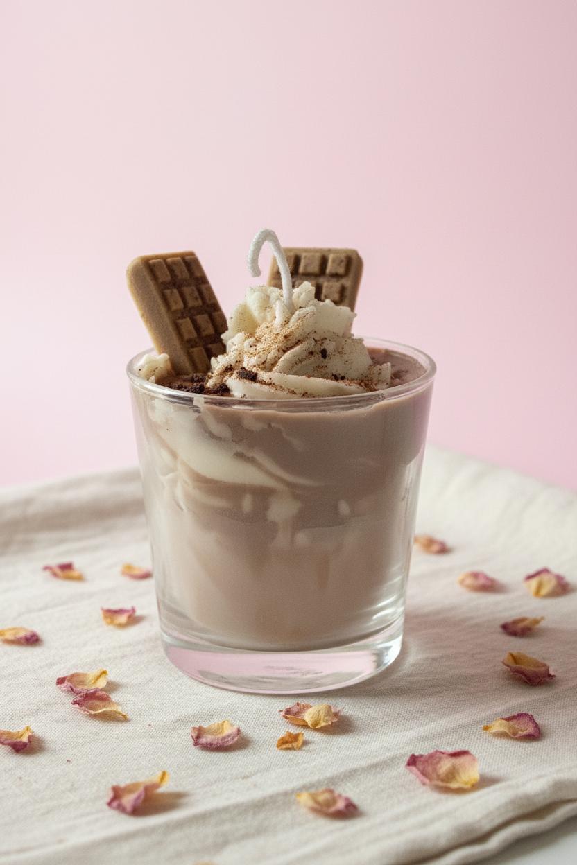 Hot Chocolate Dessert Candle