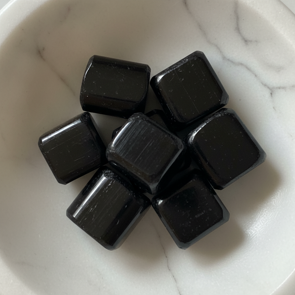 Black Tourmaline Tumble (50 Gms)