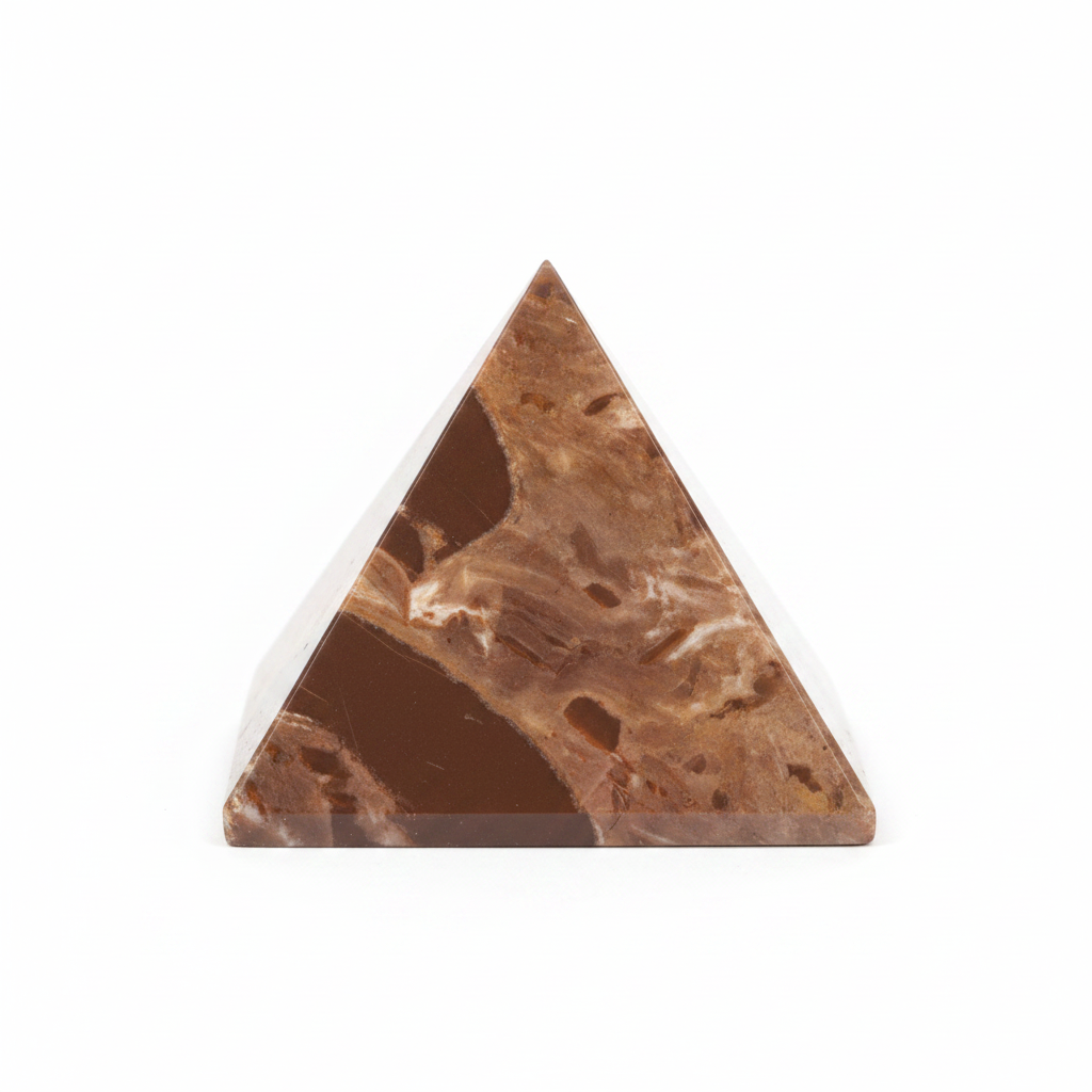 Chocolate Jasper Pyramid — Grounding, Stability & Nurturing Energy