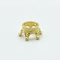 Ornate Golden Crown Crystal Stand Small