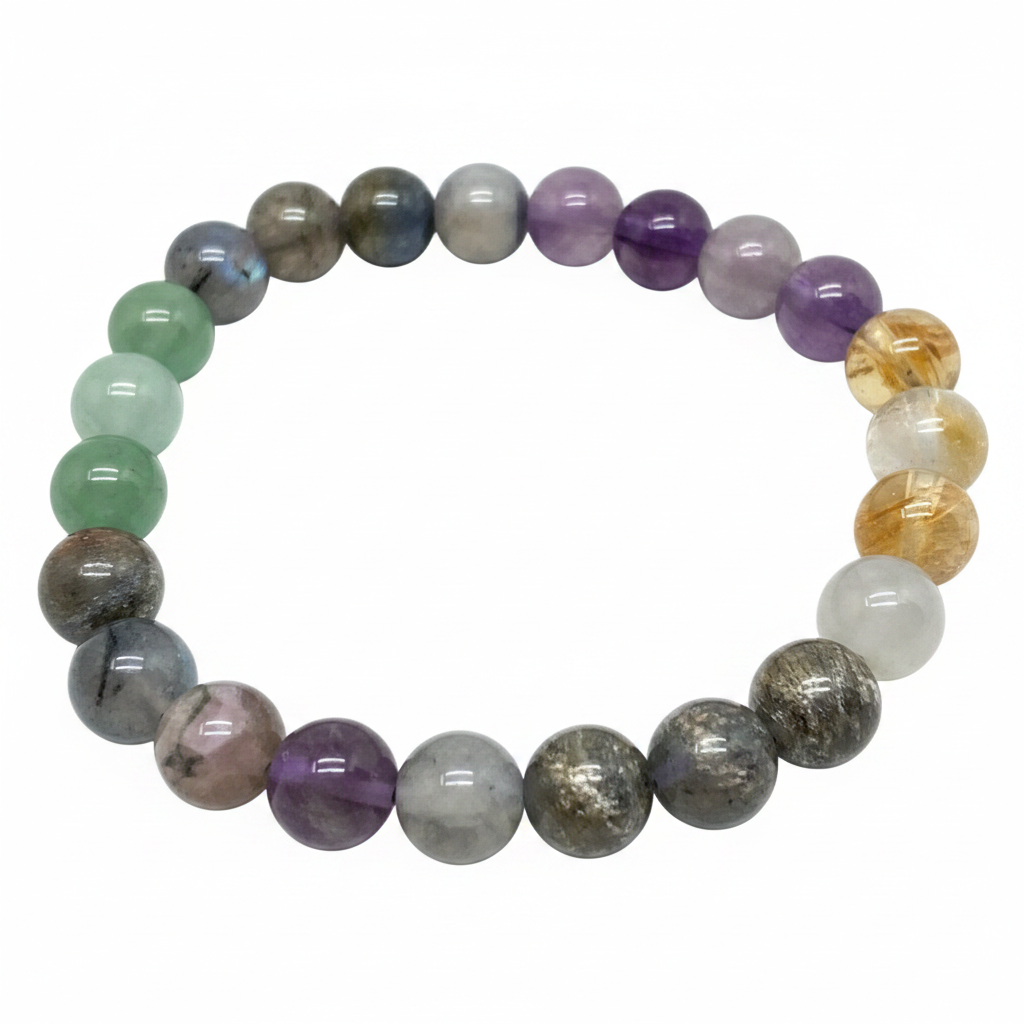 Health & Wealth Crystal Bracelet (Lighter beads combo)