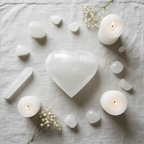 Selenite Puffy Heart (HQ)