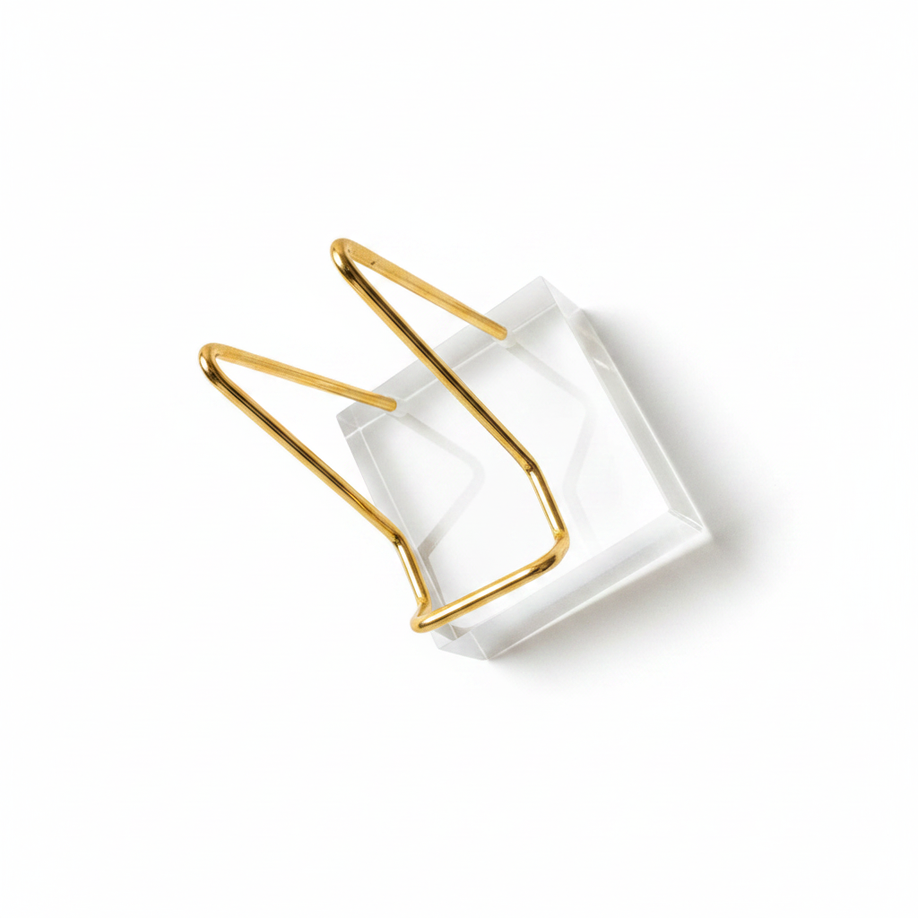 Crystal Stand — Big (Gold & Acrylic)