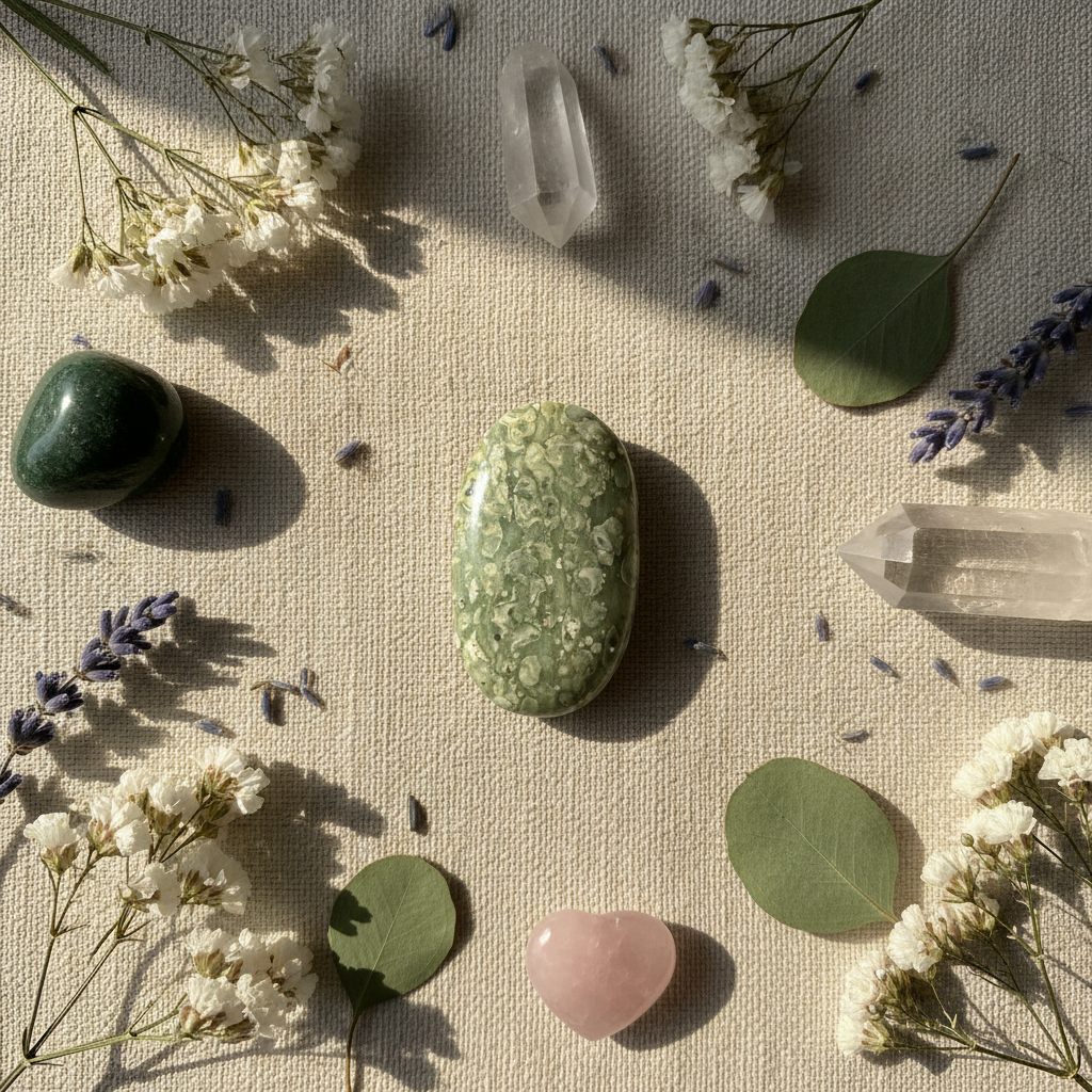Rainforest Jasper Palm Stone