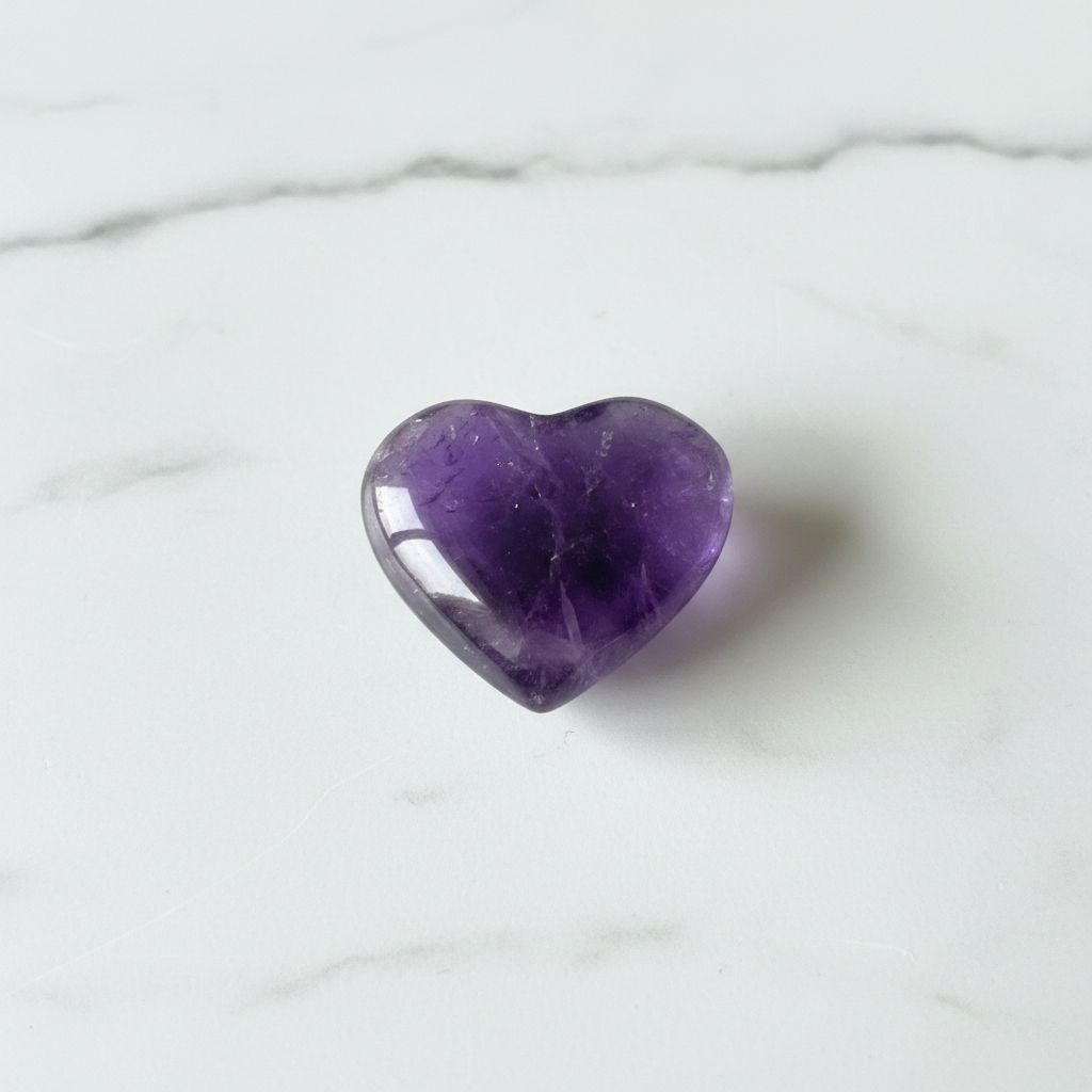 Amethyst Small Heart (HQ)