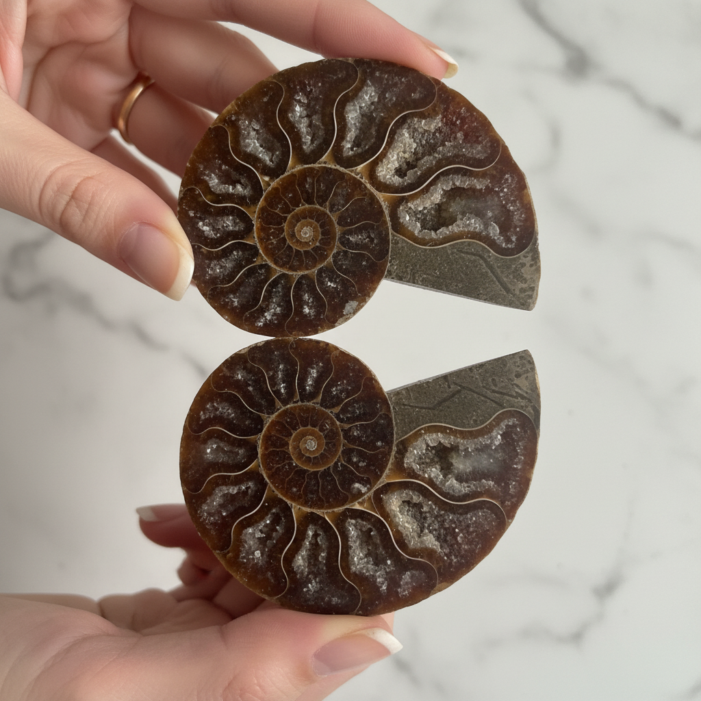 Ammonite Pair (>65 millions year old)