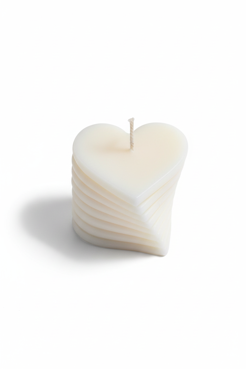 Layered Heart Candle