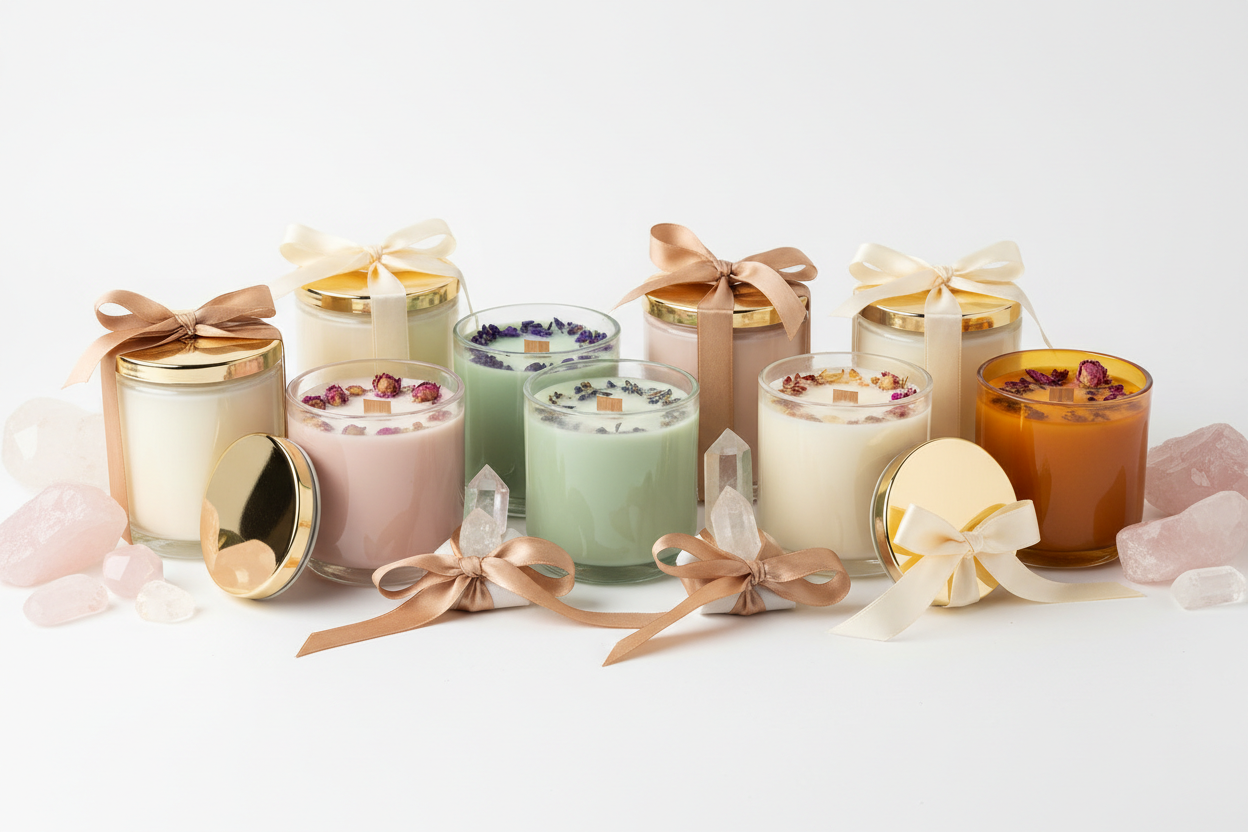 Luxury Jar Candles & Crystals Hero