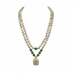 Dalmatian Jasper & Green Onyx Double Strand Necklace