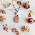 Peach Crystal - Flat Lay