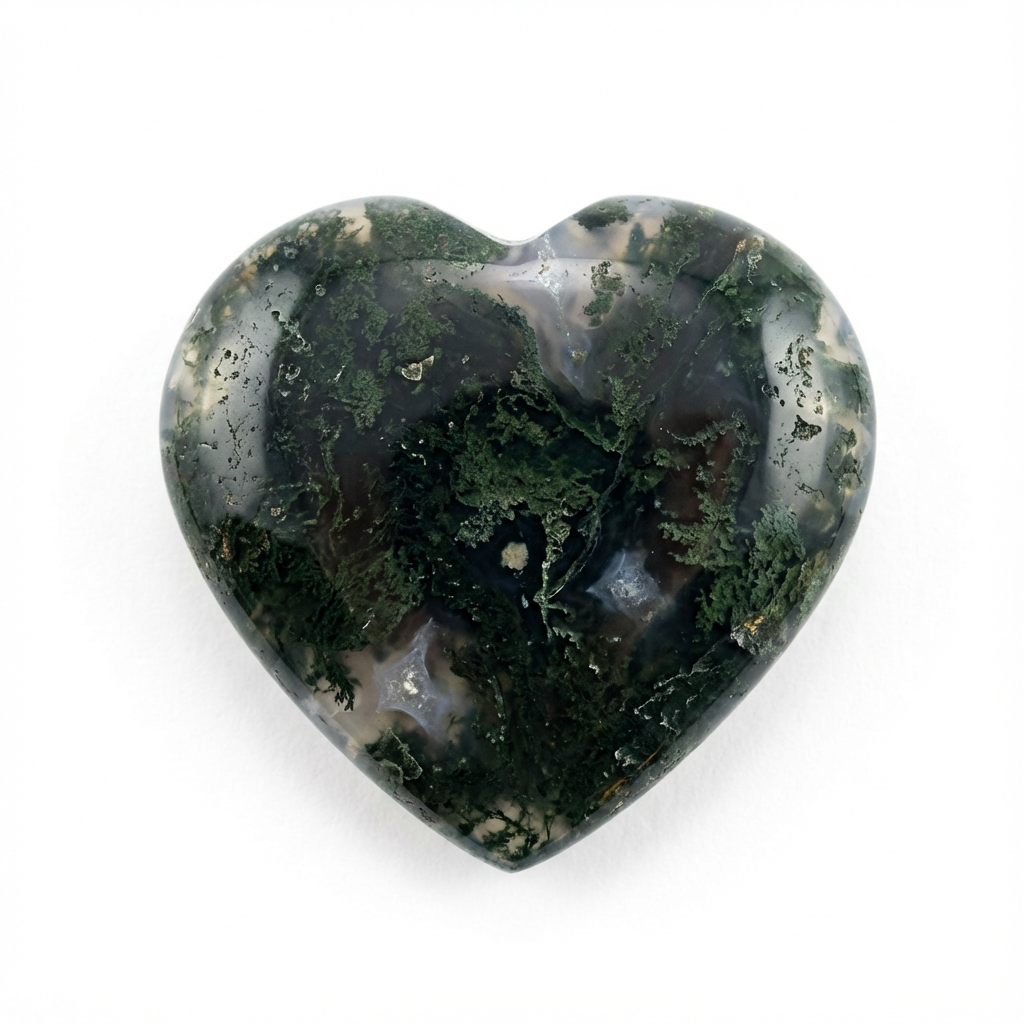 Moss Agate Pendant & chain