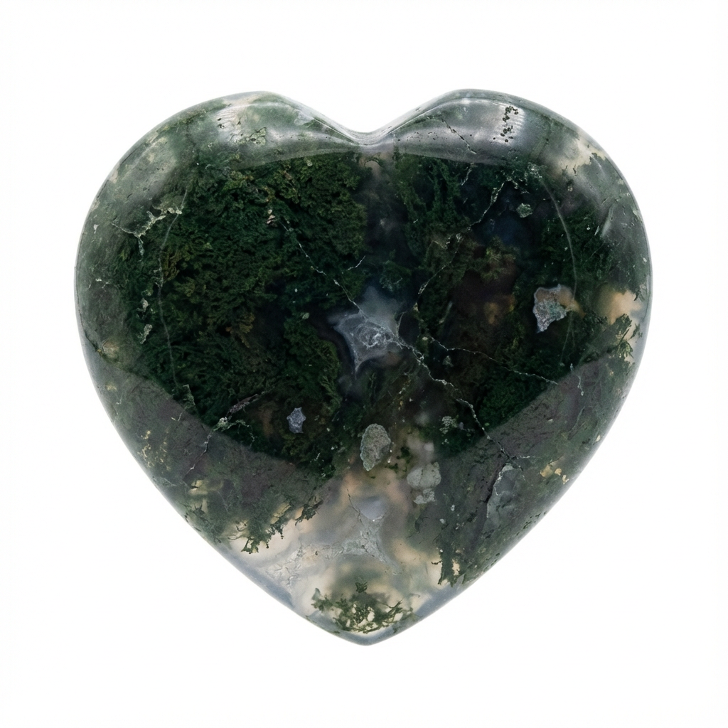 Moss Agate Pendant & chain