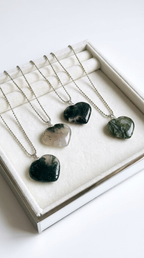 Moss Agate Pendant & chain