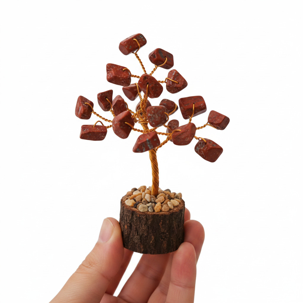 Red Jasper Crystal Tree small  (Strength & Grounding)