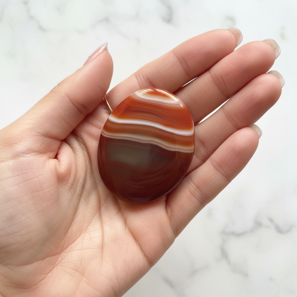 Red Sardonyx Hand Shot