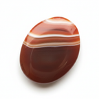 Red Sardonyx White Background