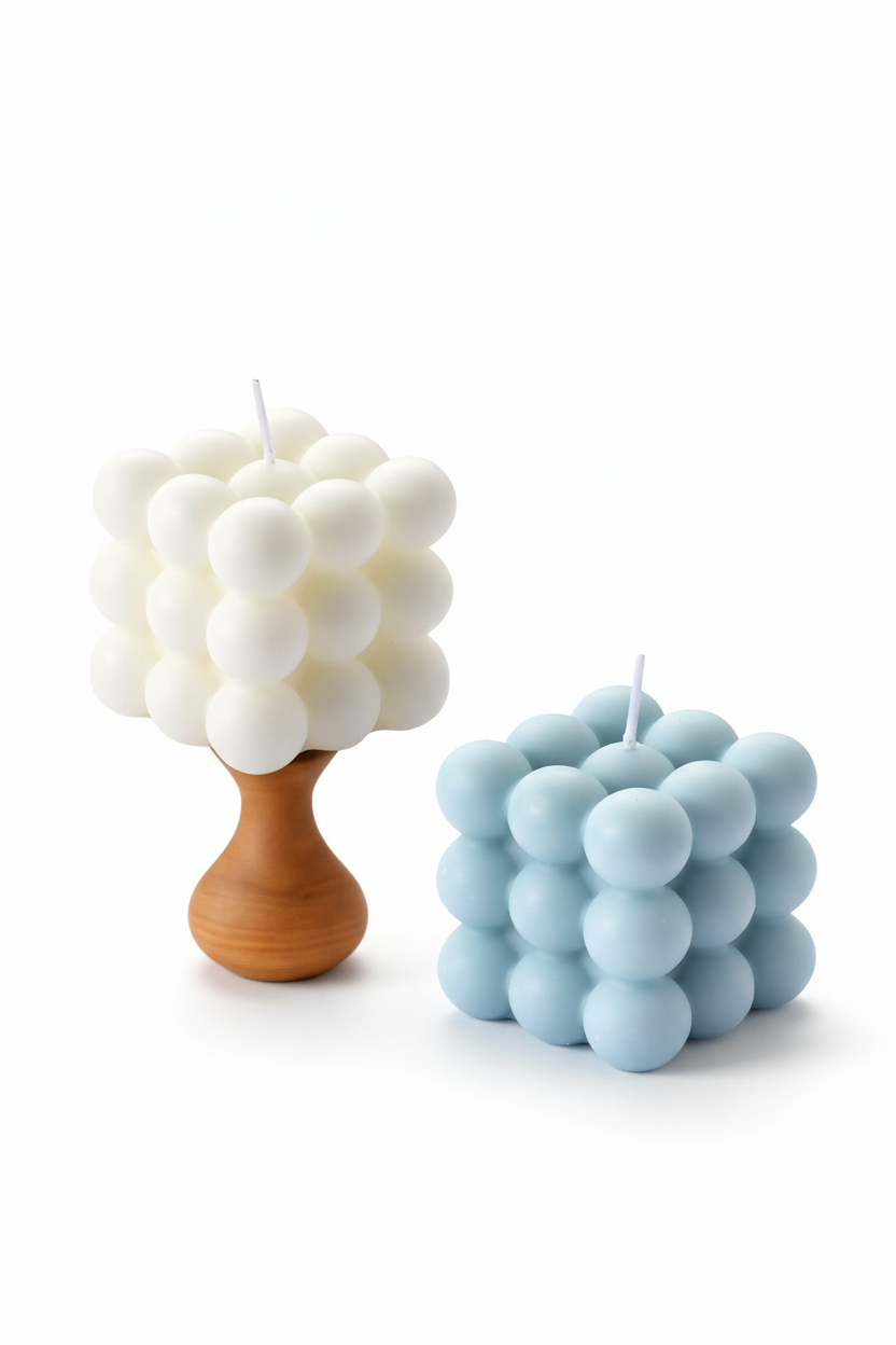 Triple cloud candle