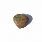 Unakite Heart Crystal (95 gms)