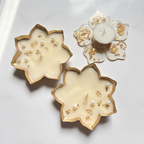 Gold Leaf Urli Candle | Pearl & Gold Foil (3 inch)