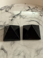 Black Tourmaline Pyramid — Protection & Grounding
